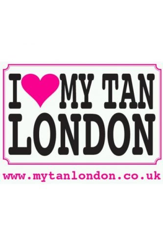 I Love My Tan Window Sticker